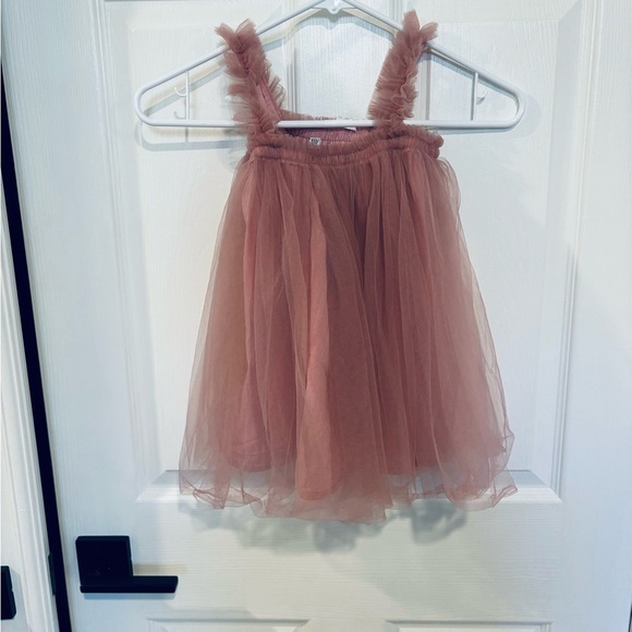 110 Dusty Rose Pink‎ Baby Toddler Layered Tulle Party Tutu Princess Dress - Picture 4 of 8
